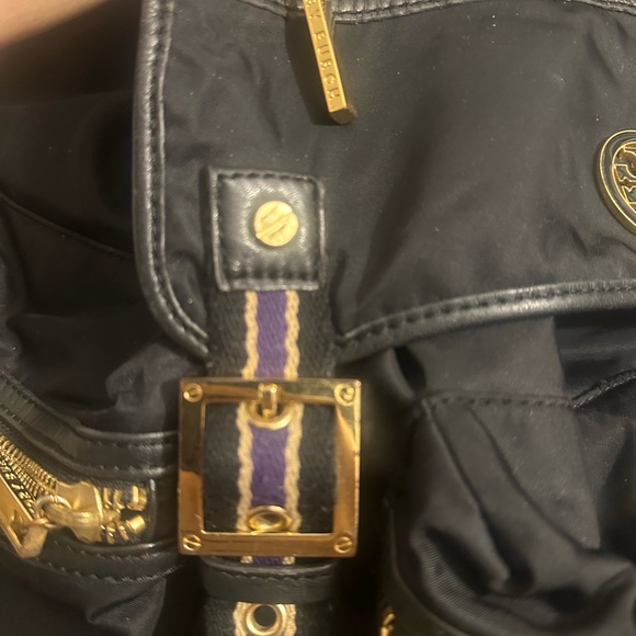 Tory Burch Nylon Backpack – Black & Gold – Authentic - Picture 8 of 16